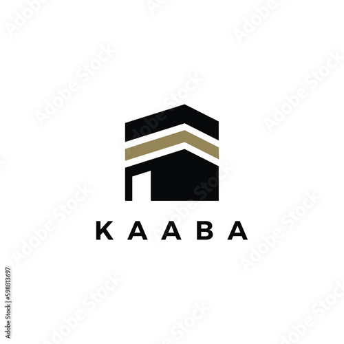 Kaaba Hajj Umrah Arab Tour Travel Logo Vector Icon IllustrationKaaba Hajj Umrah Arab Tour Travel Logo Vector Icon Illustration