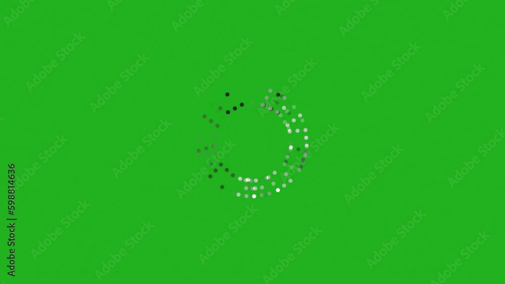 Loading Effect Animated On Green Screen Loading Effect Animated On Green Screen