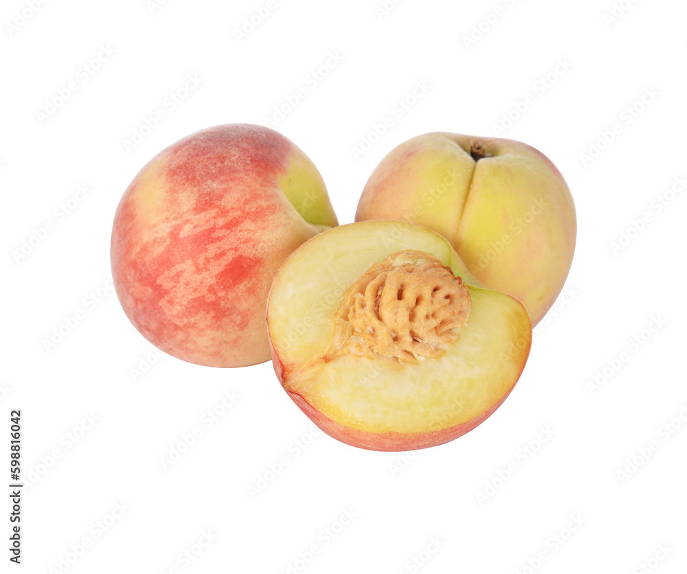 peach isolated on white background. peach isolated on white background.