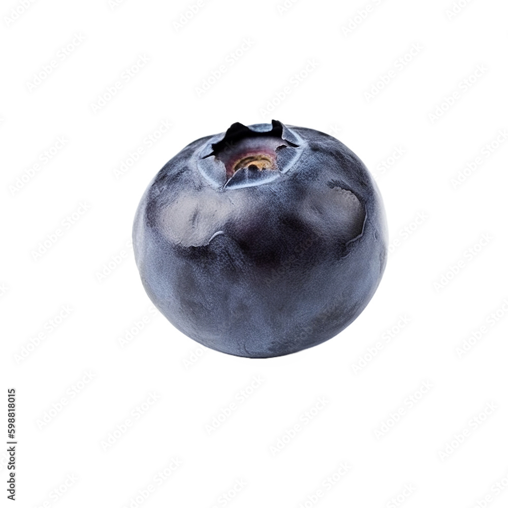 Blueberry isolated on transparent background, Generative AI Blueberry isolated on transparent background, Generative AI