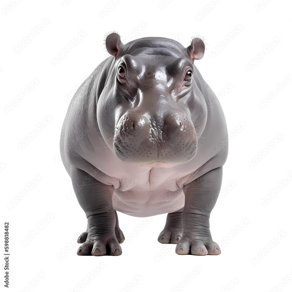 hippo isolated on white background hippo isolated on white background