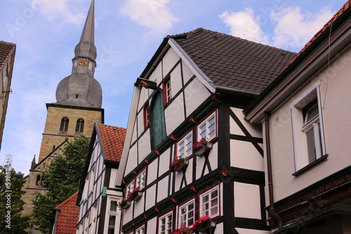 Blick in die Altstadt von Werl im Kreis Soest 