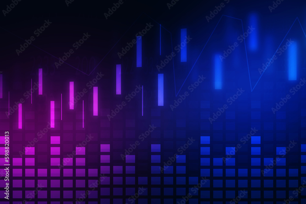 2d rendering Stock market online business concept. business Graph 2d rendering Stock market online business concept. business Graph