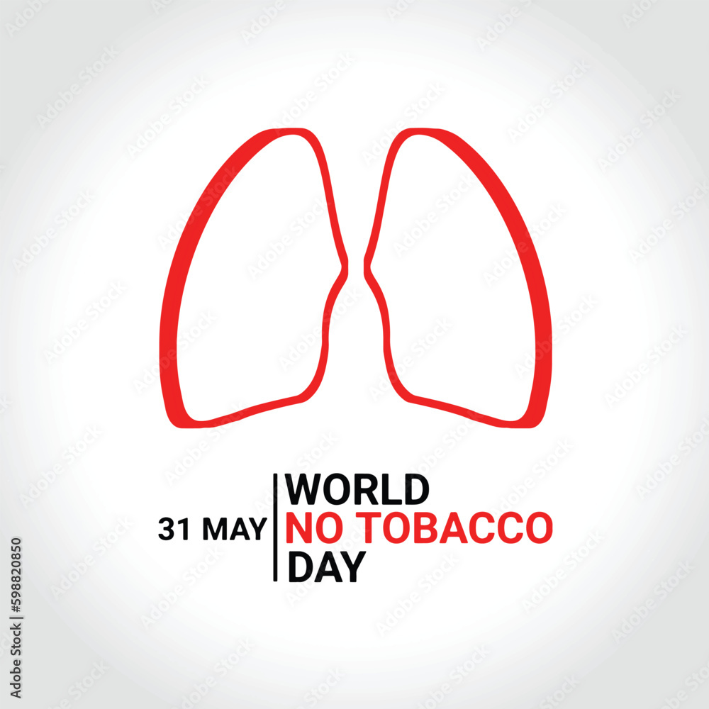 World No Tobacco Day vector illustration. 31 May. Suitable for greeting card, poster and banner. World No Tobacco Day vector illustration. 31 May. Suitable for greeting card, poster and banner.