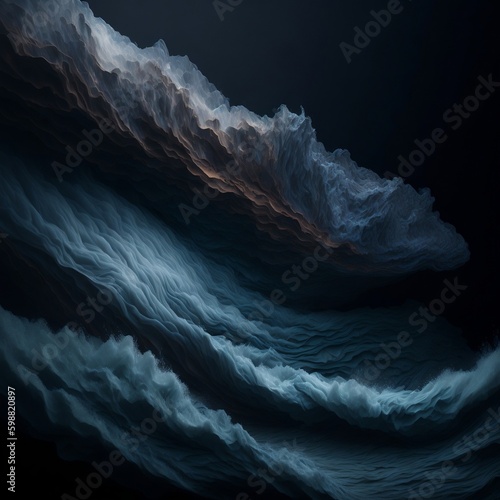 Fog texture. Colored haze. A mixture of colors and water. Mysterious stormy sky. silver and tin wood fog cloud wave abstract art background with free space.