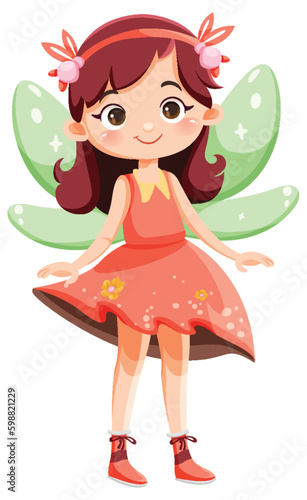 Cute Fairy Princess Cartoon Character