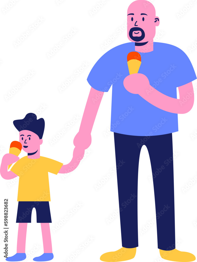 Father Day Vector Element