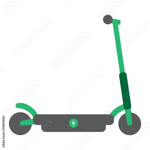Electric Scooter Cartoon