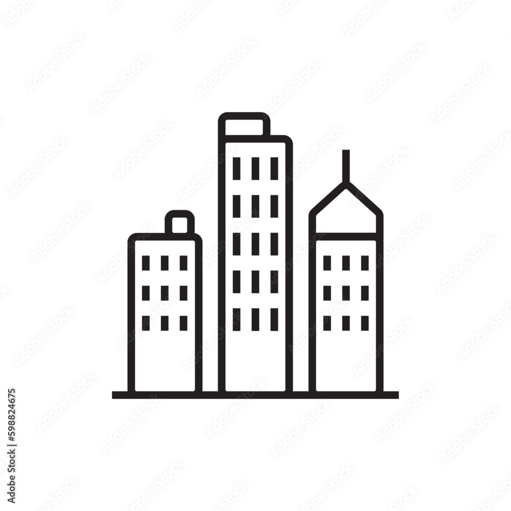 Business Area Business icon with black outline style. business, symbol, set, web, communication, management, people. Vector illustration