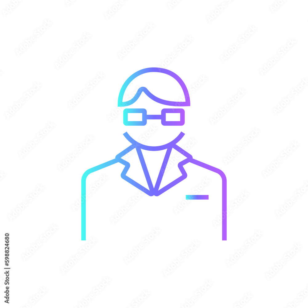 Lawyer Business icon with blue duotone style. lawyer, legal, court, judge, justice, judgment, defense. Vector illustration Lawyer Business icon with blue duotone style. lawyer, legal, court, judge, justice, judgment, defense. Vector illustration