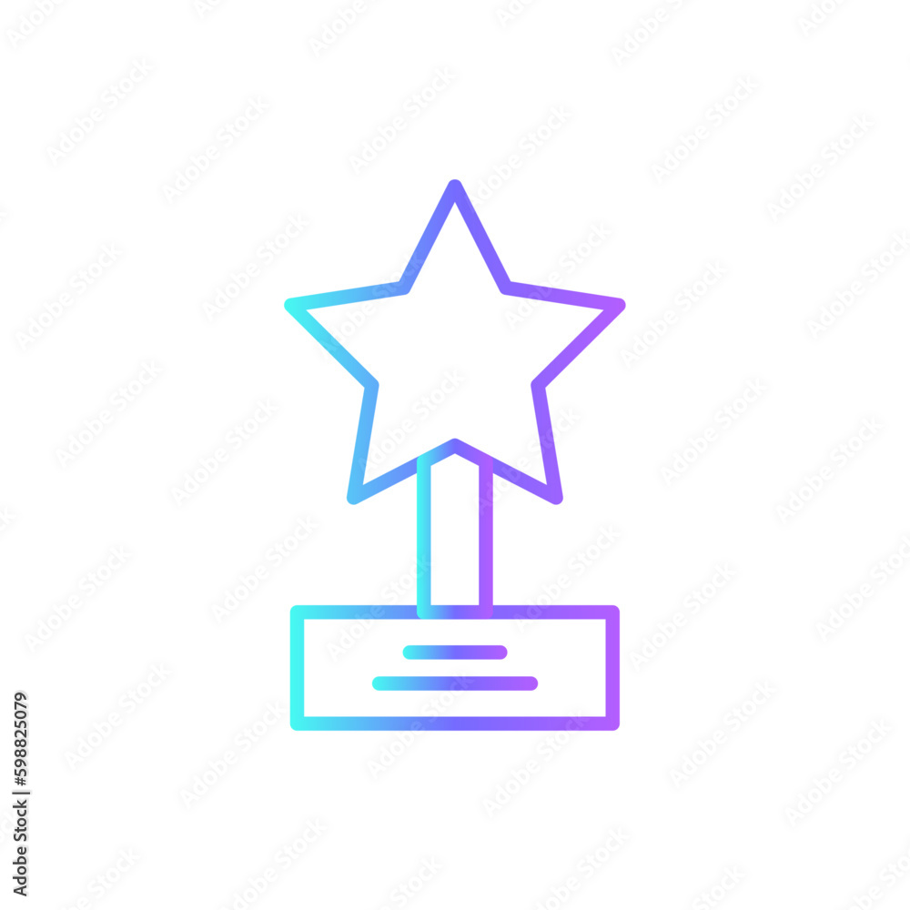 Success Business icon with blue duotone style. achievement, goal, target, competition, flag, trophy, ribbon. Vector illustration Success Business icon with blue duotone style. achievement, goal, target, competition, flag, trophy, ribbon. Vector illustration