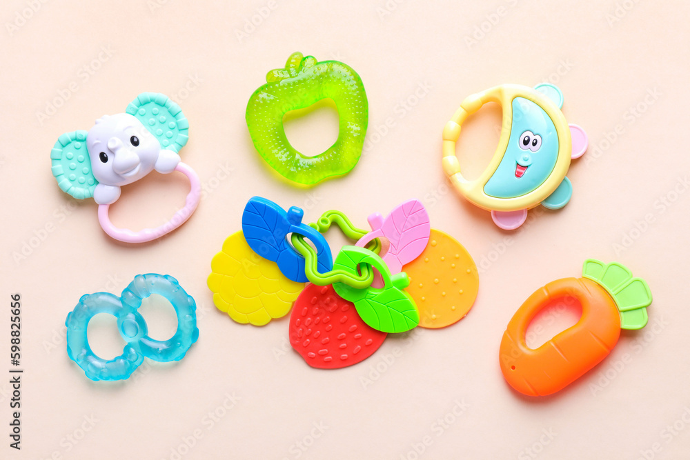 Baby different bright rattles