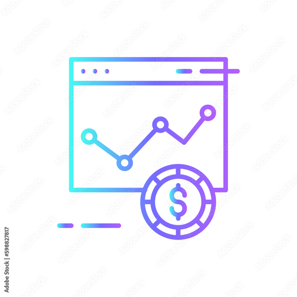 Up Statistics Business icon with blue duotone style. chart, growth, arrow, progress, profit, financial, graphic. Vector illustration Up Statistics Business icon with blue duotone style. chart, growth, arrow, progress, profit, financial, graphic. Vector illustration