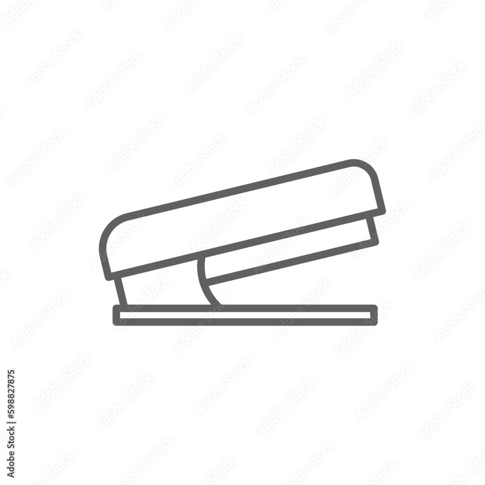 Stapler Business icon with black outline style. office, equipment, clip, tool, business, stationery, machine. Vector illustration Stapler Business icon with black outline style. office, equipment, clip, tool, business, stationery, machine. Vector illustration