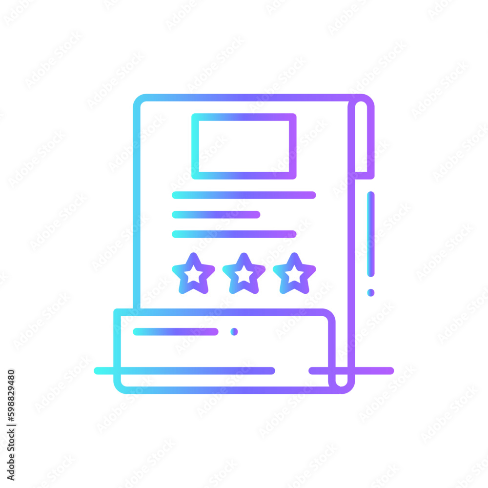 Rating Team work icon with blue duotone style. rate, feedback, star, positive, service, customer, survey. Vector illustration Rating Team work icon with blue duotone style. rate, feedback, star, positive, service, customer, survey. Vector illustration