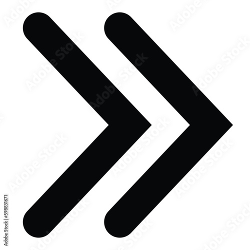 Arrow icon. Modern simple arrow or cursor. Directional arrow flat style isolated on white background. Vector illustration