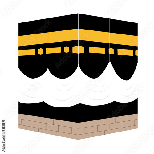 Kaaba Islamic Building Illustration