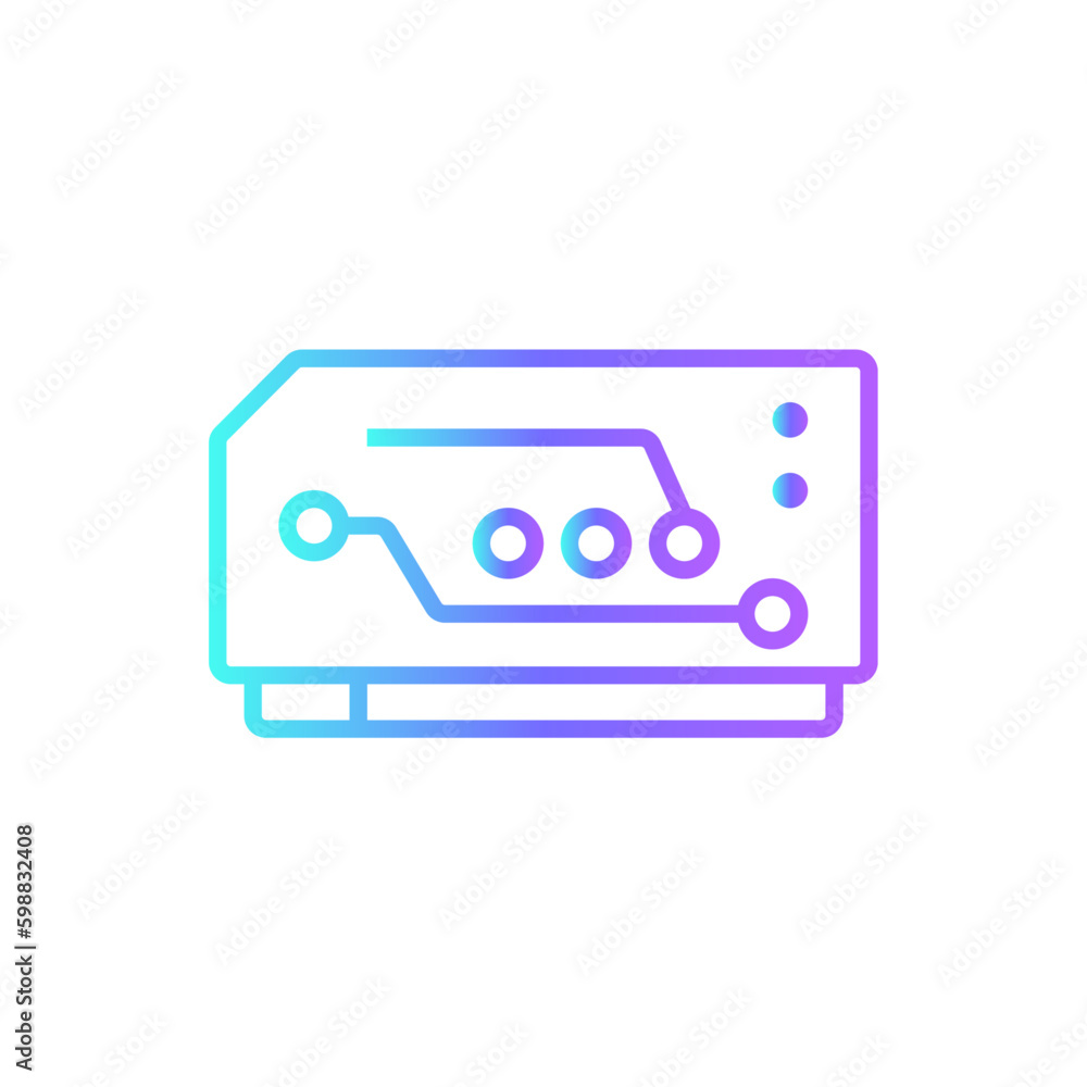 Memory Technology icon with blue duotone style. chip, computer, hardware, processor, cpu, microchip, pc. Vector illustration Memory Technology icon with blue duotone style. chip, computer, hardware, processor, cpu, microchip, pc. Vector illustration