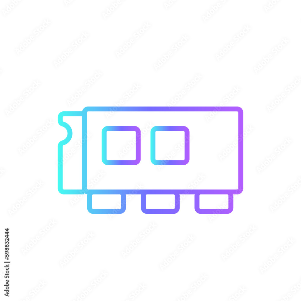 RAM Technology icon with blue duotone style. memory, cpu, processor, hardware, chip, disk, pc. Vector illustration RAM Technology icon with blue duotone style. memory, cpu, processor, hardware, chip, disk, pc. Vector illustration