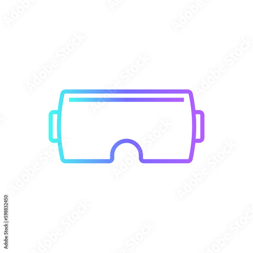 Wallpaper Mural Virtual reality Technology icon with blue duotone style. game, glasses, vr, gaming, 3d, device, simulation. Vector illustration Torontodigital.ca