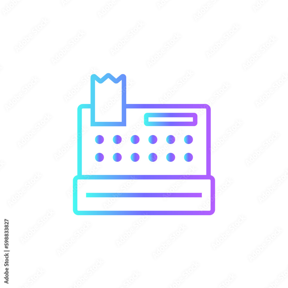 Faximile Finance and economy icon with blue duotone style. computer, document, technology, fax, device, equipment, office. Vector illustration Faximile Finance and economy icon with blue duotone style. computer, document, technology, fax, device, equipment, office. Vector illustration