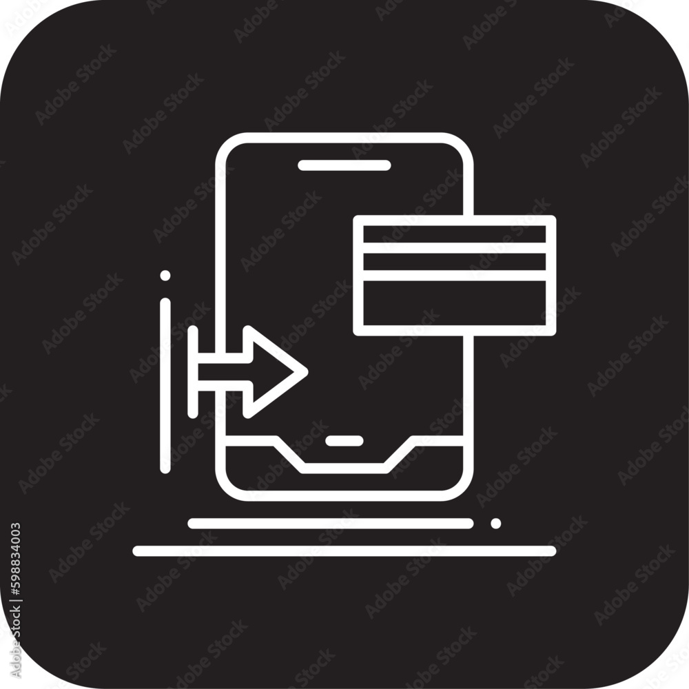 Money Transfer Finance and economy icon with black filled line style. payment, finance, pay, mobile, arrow, technology, app. Vector illustration Money Transfer Finance and economy icon with black filled line style. payment, finance, pay, mobile, arrow, technology, app. Vector illustration