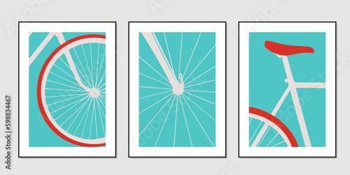 Trendy set of abstract creative minimal artistic compositions ideal for wall decoration, as postcard or brochure design, vector illustration