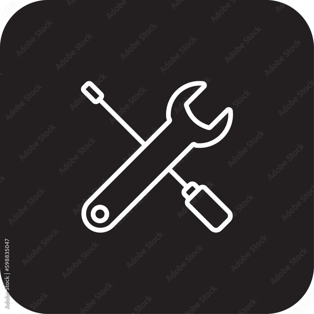Tools Construction icon with black filled line style. growth. Vector illustration Tools Construction icon with black filled line style. growth. Vector illustration