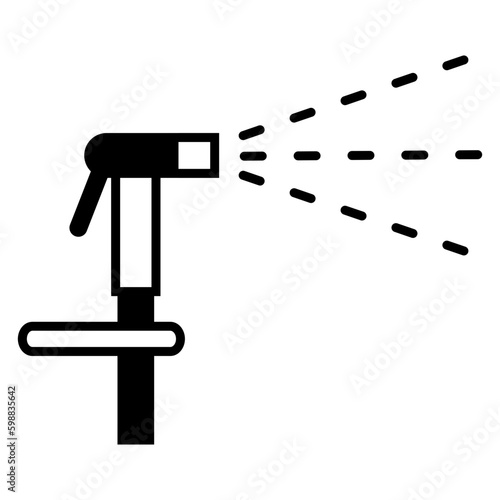 Water bidet spray icon