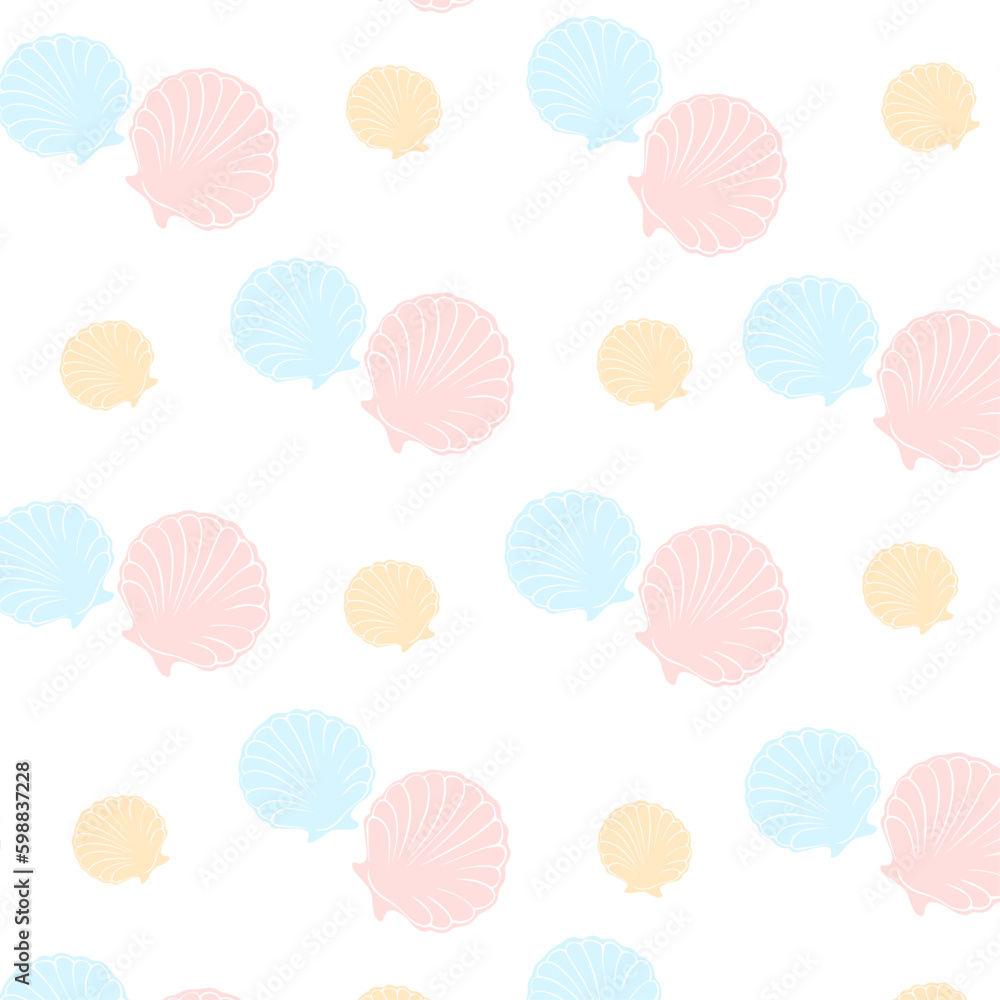 pattern with seashells pattern with seashells