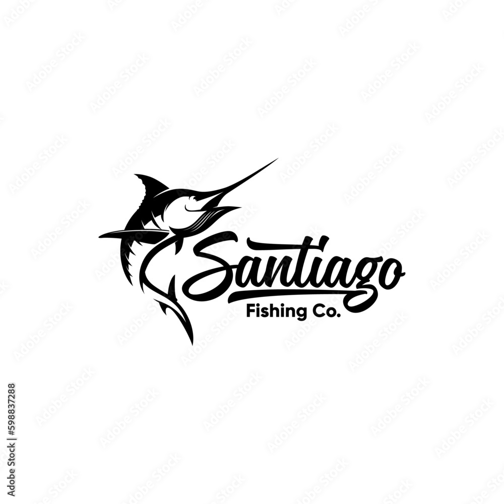 Fishing logo inspiration, Marlin fish Fishing logo inspiration, Marlin fish
