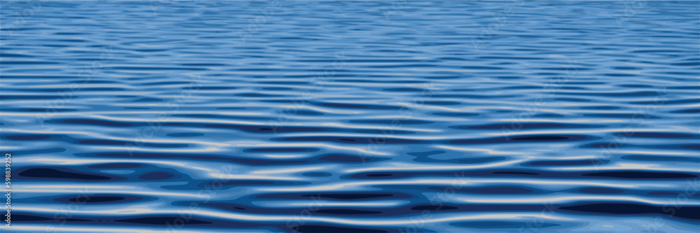 Ripples and water waves, sea surface, vector natural background Ripples and water waves, sea surface, vector natural background