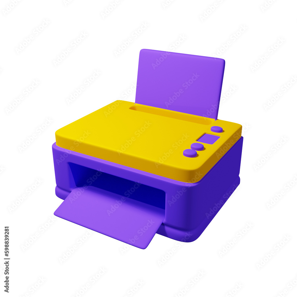 printer 3d illustration printer 3d illustration
