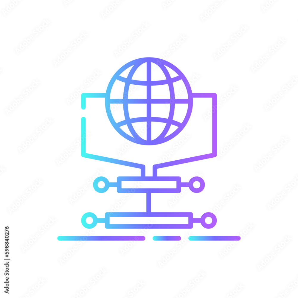 Protocol Information technology icon with blue duotone style. protection, concept, gear, development, interface, safety, maintenance. Vector illustration Protocol Information technology icon with blue duotone style. protection, concept, gear, development, interface, safety, maintenance. Vector illustration