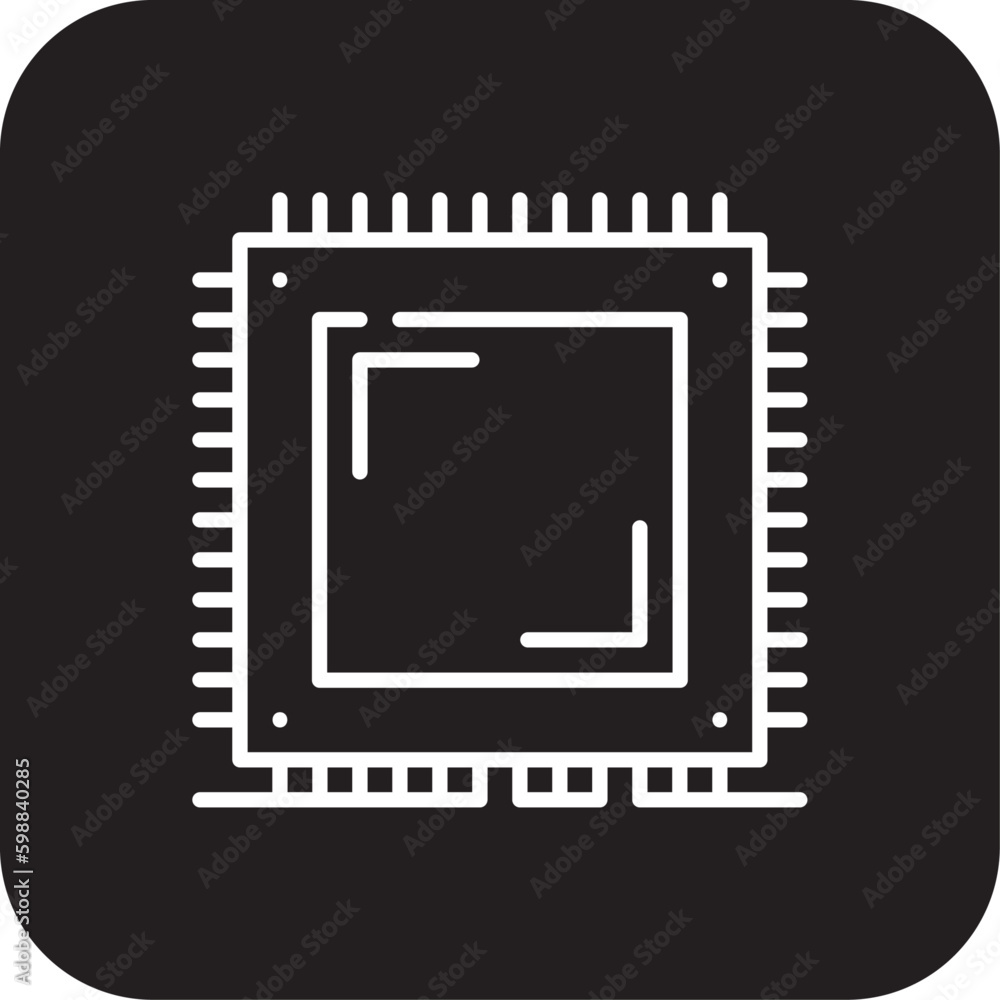 Processor Chip Information technology icon with black filled line style. cpu, digital, board, network, engineering, microchip, motherboard. Vector illustration Processor Chip Information technology icon with black filled line style. cpu, digital, board, network, engineering, microchip, motherboard. Vector illustration