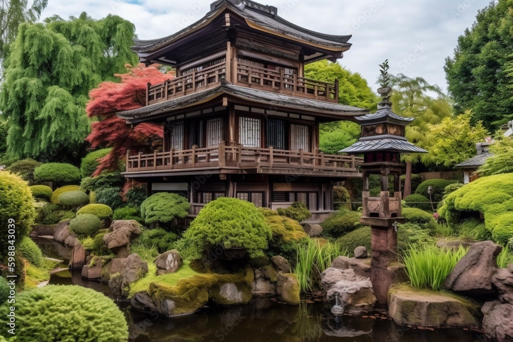 Traditional Japanese Garden in The Hague.
