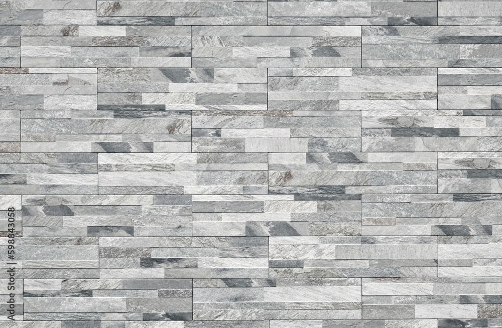 custom made wallpaper toronto digitalStoneware paneling wall with stone effect. Colors are shades of gray and black. Exterior home decor, background and texture.