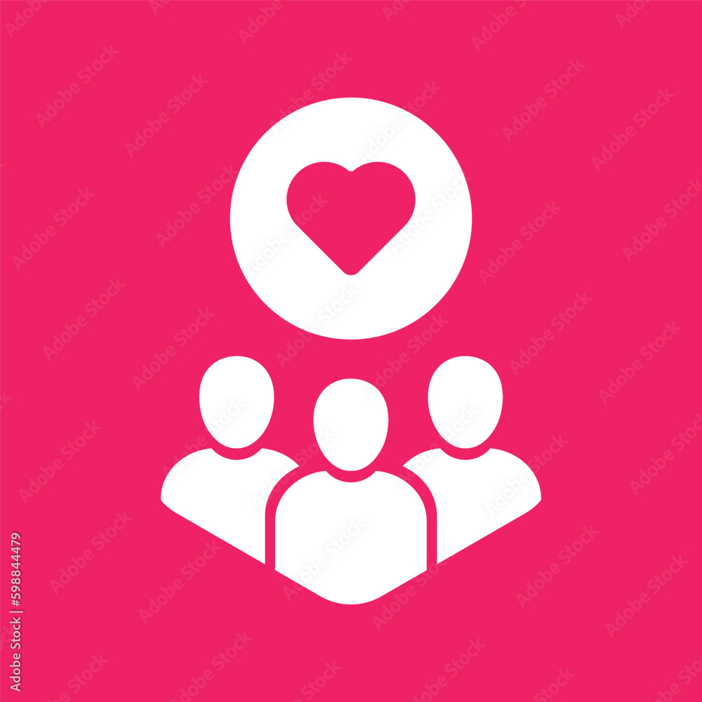 white team icon like customer feedback or care. flat cartoon trend modern voluntary person unity logotype graphic design isolated on pink. concept of teamwork marketing or lead cooperation pictogram white team icon like customer feedback or care. flat cartoon trend modern voluntary person unity logotype graphic design isolated on pink. concept of teamwork marketing or lead cooperation pictogram