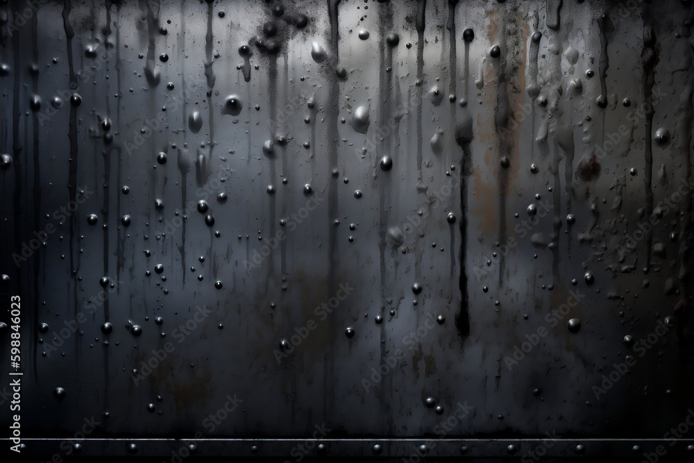 Black metal texture background with rivets .Generative AI Stock ...
