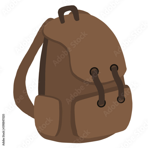 hand drawn vector illustration of a bagpack