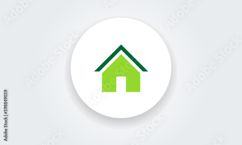 Home Web icons. House symbol button, Simple vector illustration