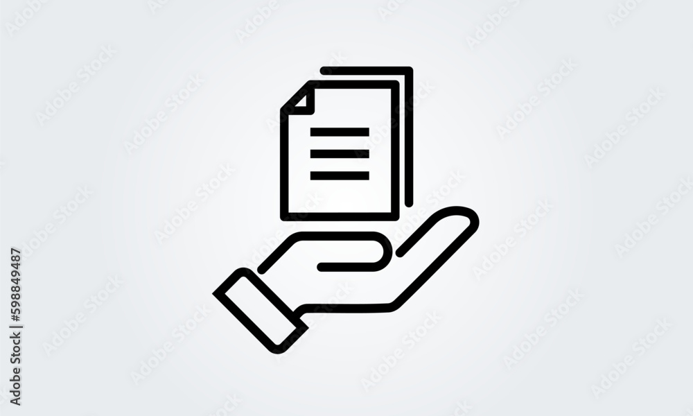 Document, Paper, File, page, hand symbol, icon. vector Illustration graphic, web design Document, Paper, File, page, hand symbol, icon. vector Illustration graphic, web design