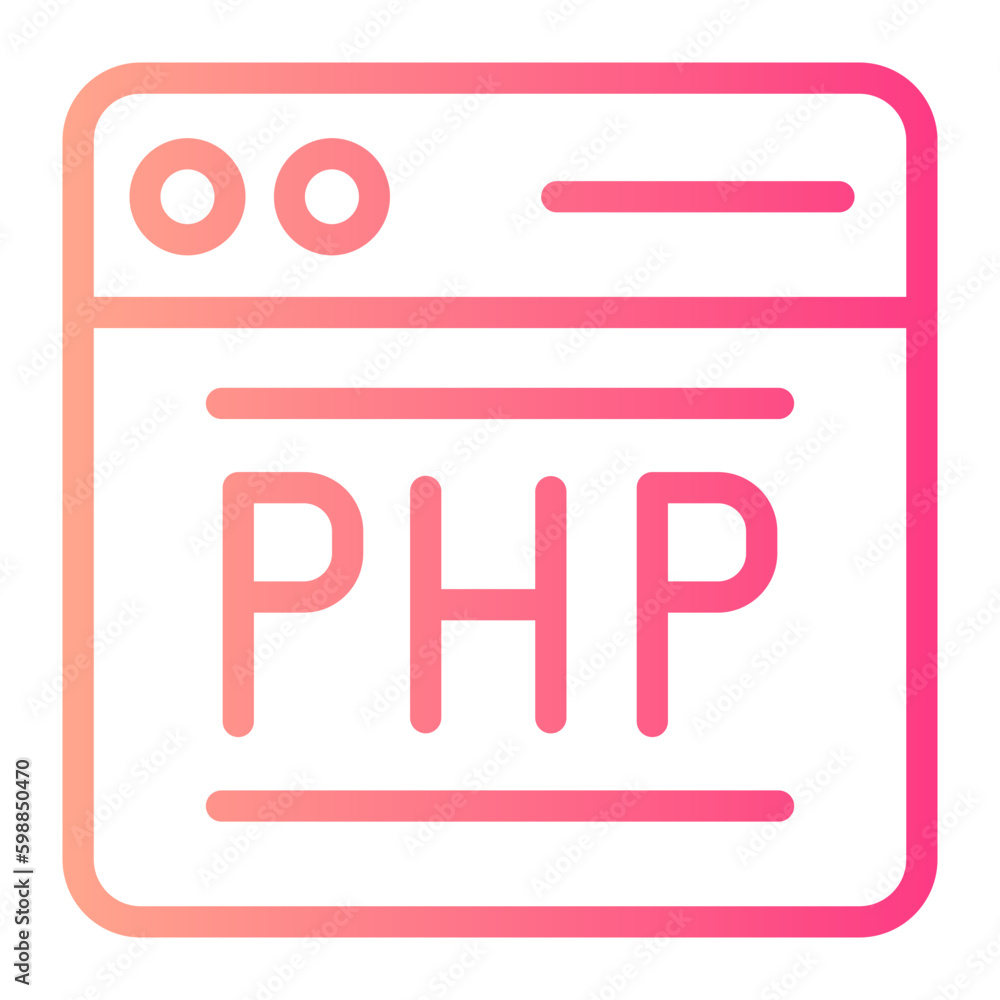 php gradient icon