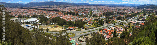 View of Cuenca from Mirador de Turi, Canar Province, Ecuador, South America
 photo