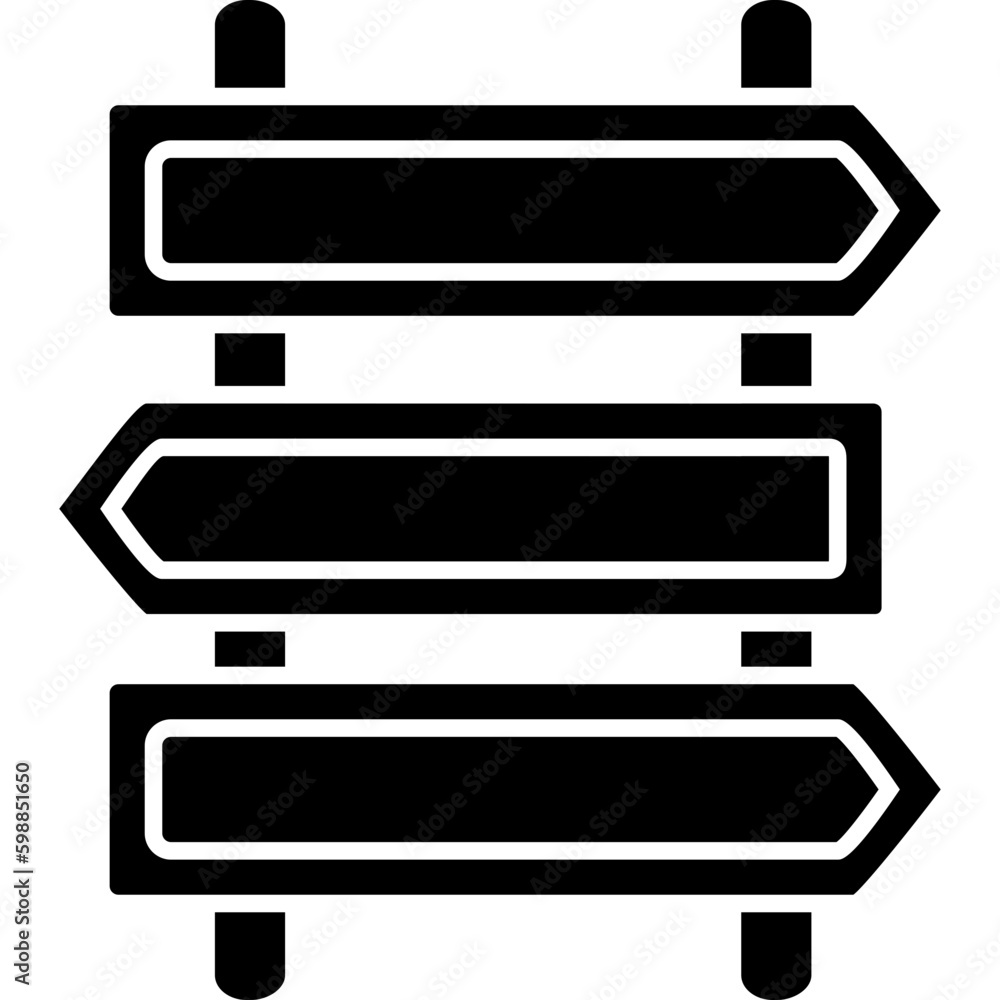 Arrows Signals Grouped On Poles Icon Arrows Signals Grouped On Poles Icon