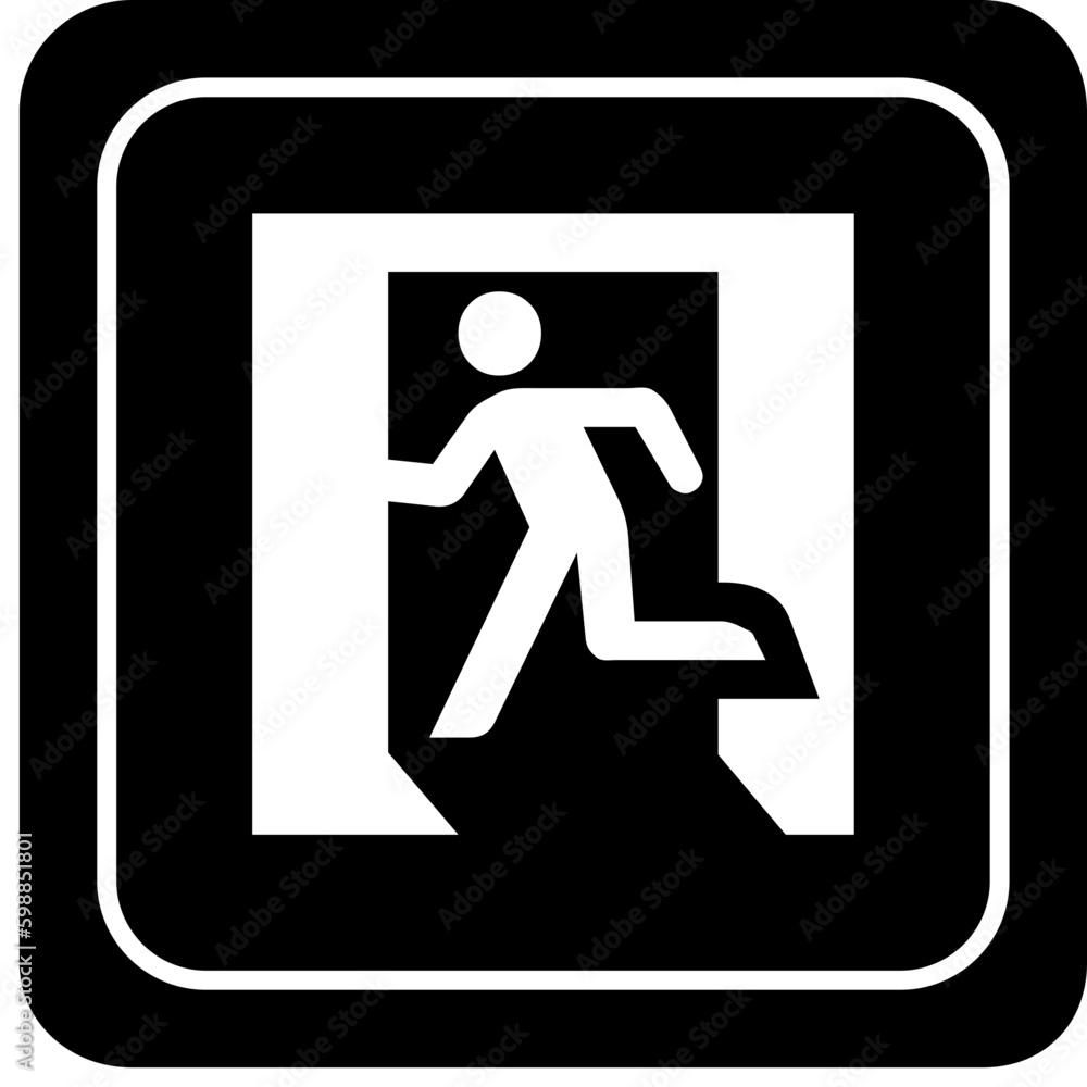 Emergency Door Signal Icon Emergency Door Signal Icon