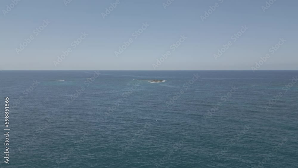 Flight over the mediterranean sea to the island Generative AI Flight over the mediterranean sea to the island Generative AI