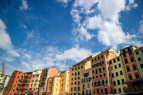 The characteristic village of Camogli Genoa Italy