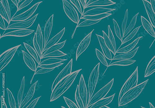 23050301 eaves scribble seamless on green background,Seamless pattern with floral scribble motifs,
Hand drawn with scribble textures and floral elements,
Floral scribble vector design for Fashion prin