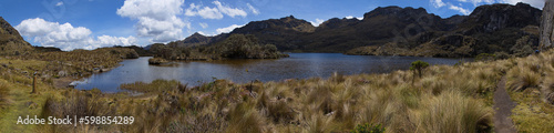 Laguna Toreadora in Parque Nacional Cajas near Cuenca, Azuay Province, Ecuador, South America 